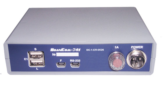 Аппаратура ПолиКом-741M предназначена для передачи асинхронного потока RS-232 в структуре фрейма E1