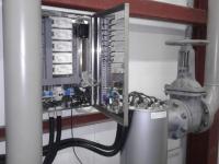 Шкаф управления лампами УФ обеззараживания и реле протока - процесс монтажа